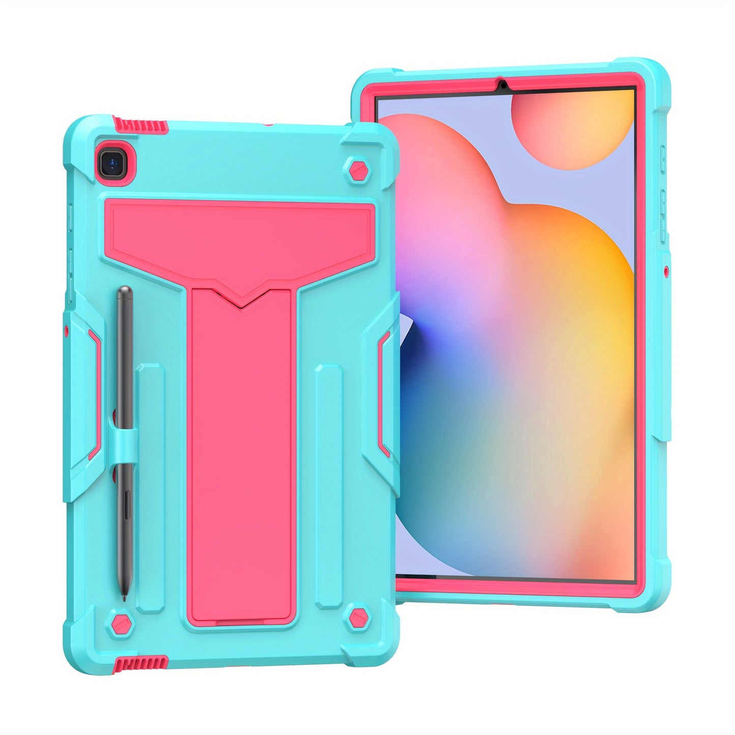 Heavy Duty Case For Samsung Galaxy Tab S6 Lite Case With Kickstand Pen Holder 10.4 Inch 2022/2020 Model (SM-P610/P613/P615/P619