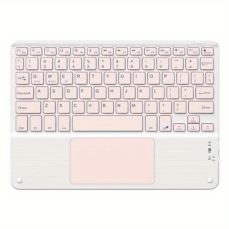 Wireless Keyboard, 10 Inches, Mini Keyboard With Touchpad, Ultra-thin Silent Multi-device, Supports Three Systems, Suitable For IPad IPhone Mobile Phones Tablet Computers Laptops Android IOS Windows System Devices