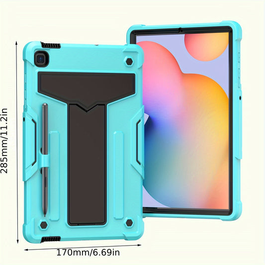 Heavy Duty Case For Samsung Galaxy Tab S6 Lite Case With Kickstand Pen Holder 10.4 Inch 2022/2020 Model (SM-P610/P613/P615/P619
