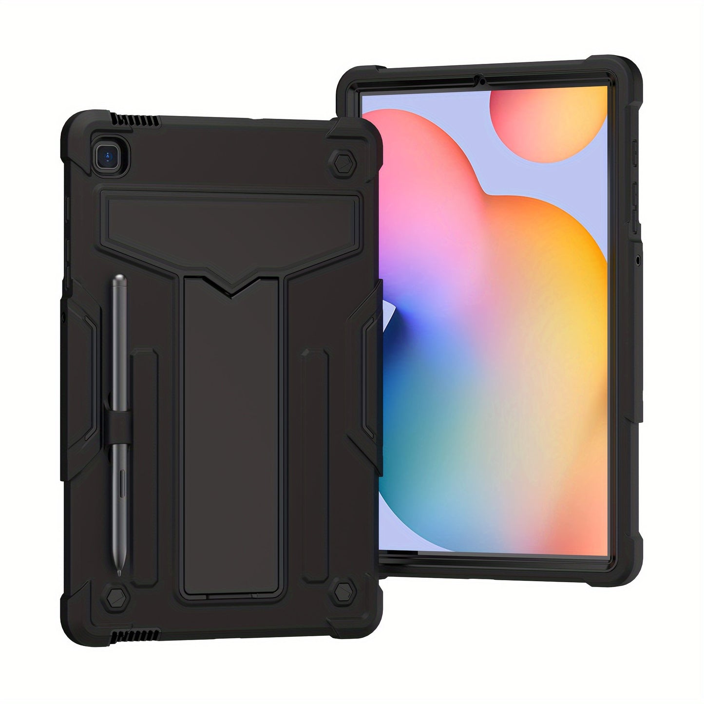 Heavy Duty Case For Samsung Galaxy Tab S6 Lite Case With Kickstand Pen Holder 10.4 Inch 2022/2020 Model (SM-P610/P613/P615/P619