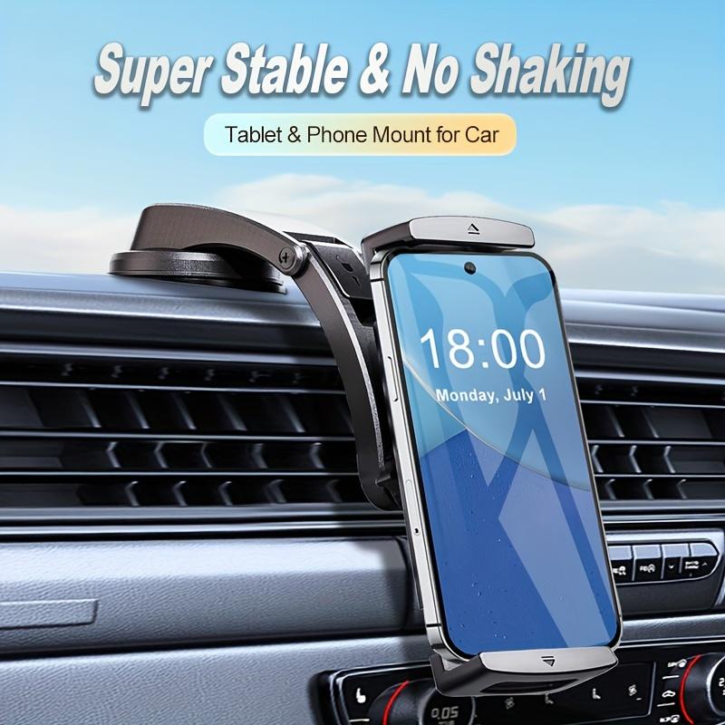 Universal Car Tablet and Phone Mount - Dashboard Phone Holder for 4-13 inch Devices - Hands-Free Driving and Navigation