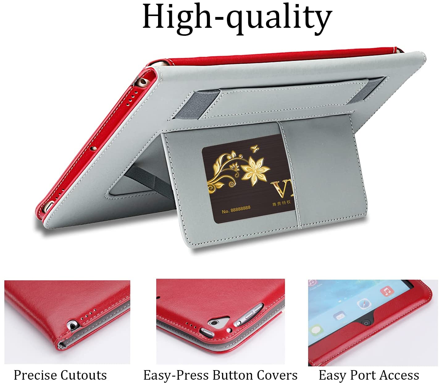 iPad 9.7 inch Magnetic Closure PU Leather Cover Case for iPad 2/3/4