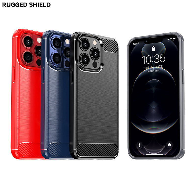 Brushed carbon fiber mobile phone case is suitable for iPhone 111/11 Pro/11Pro max case