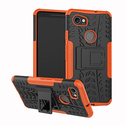 Google Pixel 2 Case Rugged Rubber Hybrid Shockproof Case Cover